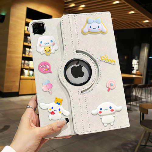 玉桂狗公仔旋转360适用ipad9代保护套A2197第八代新款MINI7卡通A2270苹果Air3/10.5英寸ipad9.7寸A1893A1822 - 图2