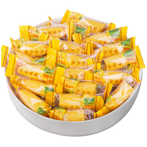 马大姐大金玉米软糖500克玉米味果汁糖休闲零食糖果玉米味 - 图2