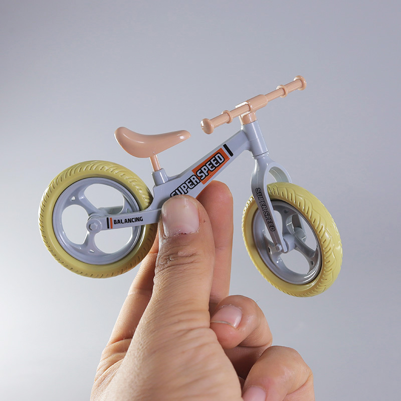 拼装自行车玩具儿童宝宝滑行单车摆件模型益智组装迷你平衡车礼物-图1