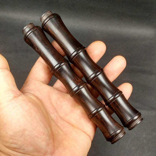 紫光檀手柄木质手柄手把套空竹杆制作配件零件大花瓶小花瓶竹节 - 图1
