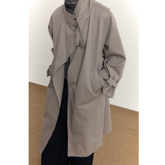 COLN Qiuxin No-button stand collar loose windbreaker jacket