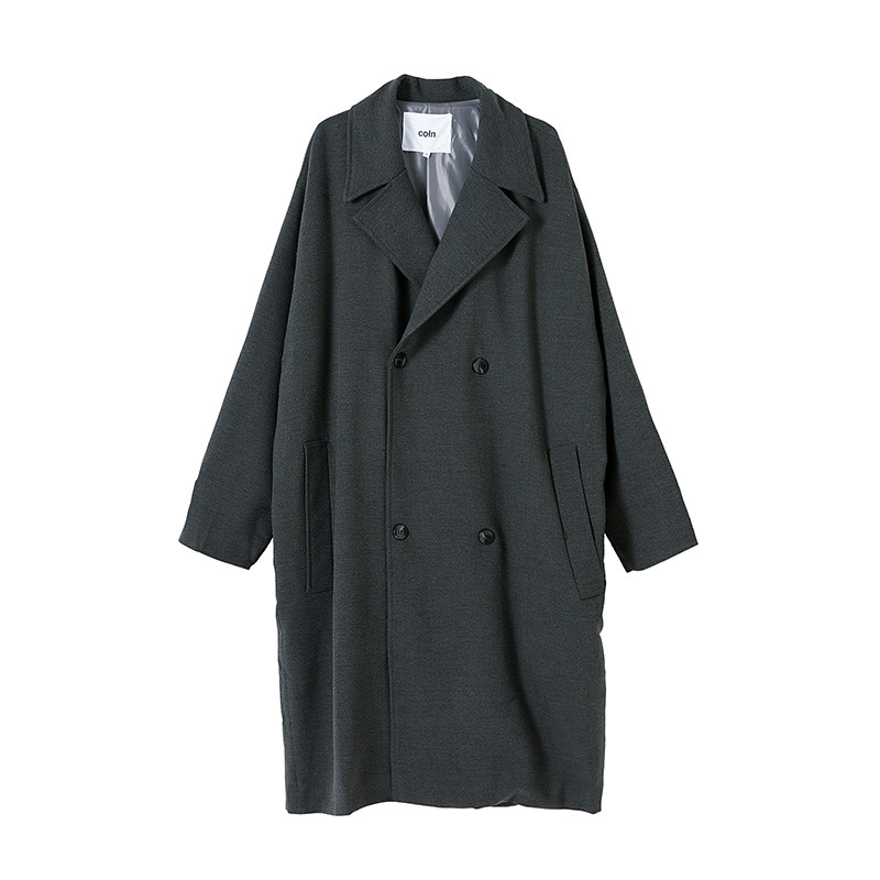 COLN 如何不做平凡的路人甲？一件双排扣大衣自动提升你的sense - 图3