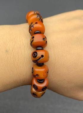 雕刻阿呆尸陀林主藏传牦牛骨