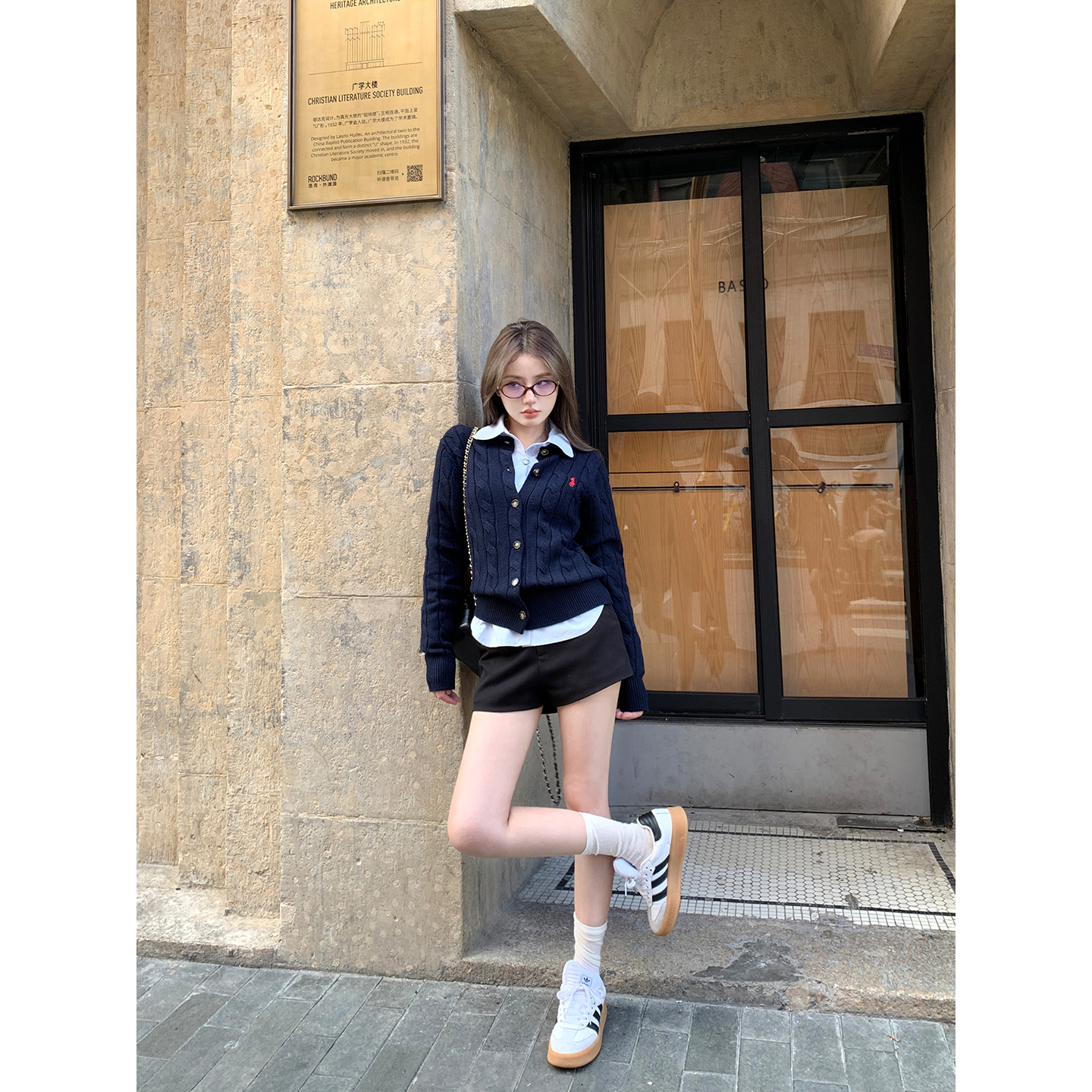 Ashy Snow「实穿系」好版型wan能百搭黑色西装短裤女高级感休闲裤 - 图0