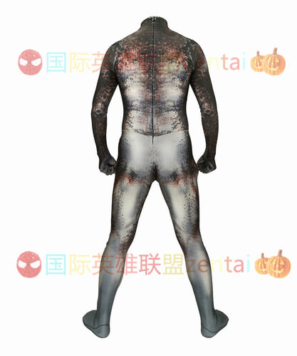 铁血战士掠夺者Predator Cosplay连体紧身衣万圣节Zentai（无头盔 - 图2