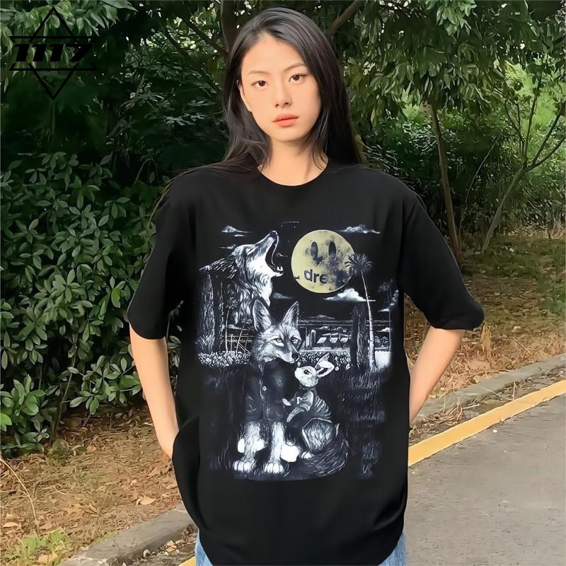 正品drew短袖满月笑脸比伯t恤男女情侣潮牌纯棉圆领半袖上衣春夏 - 图3