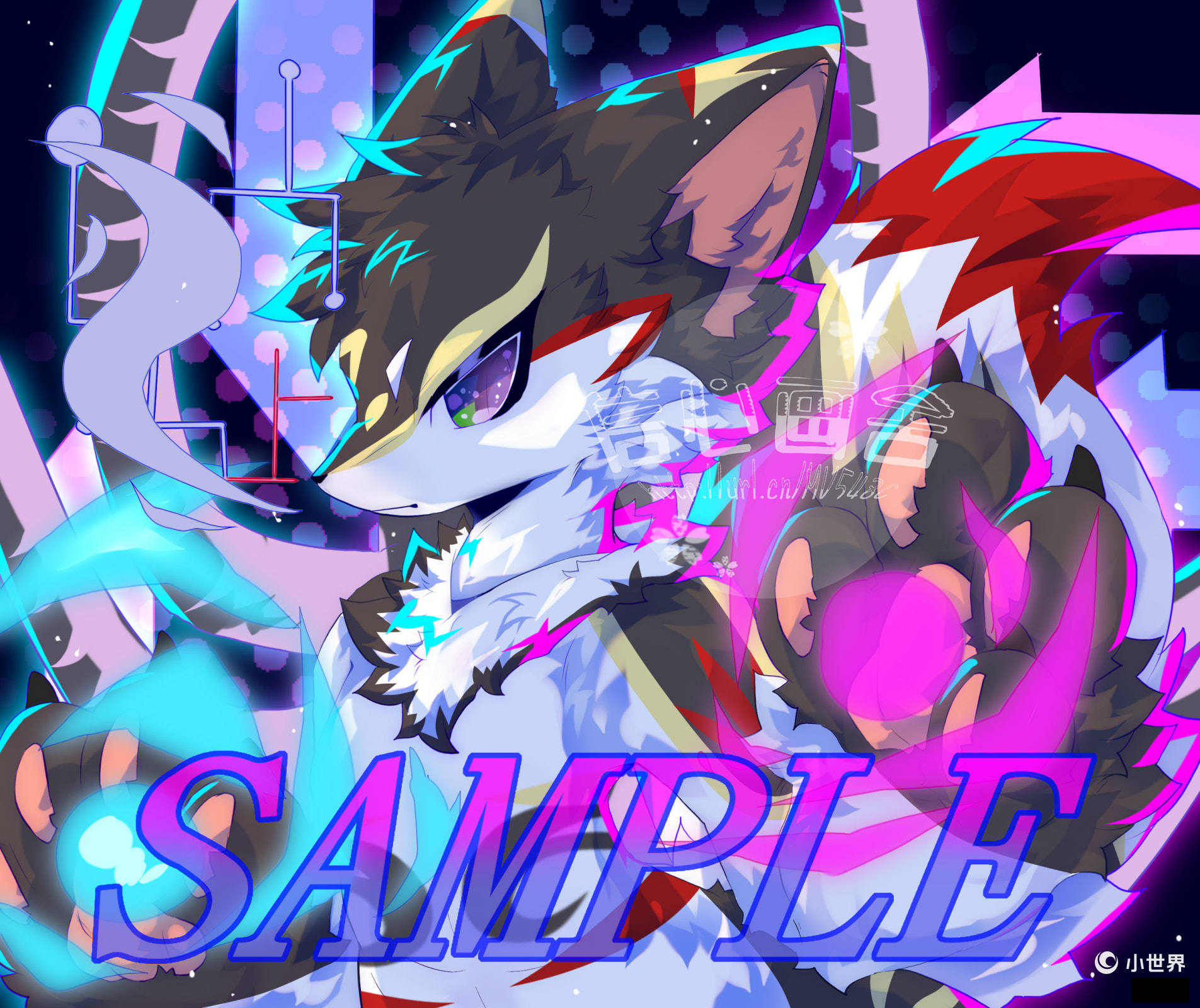 定制兽设约稿模板furry兽人设定绘制卡通福瑞设计代画动物拟人宠_虎窝淘