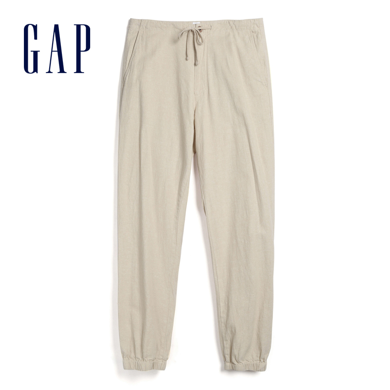 gap男装亚麻运动薄款新款男卫裤 Gap休闲裤