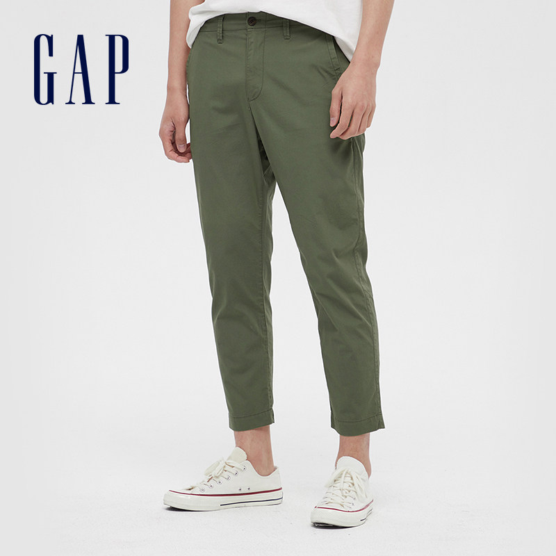 gap男装简约纯色休闲裤春长裤 Gap休闲裤