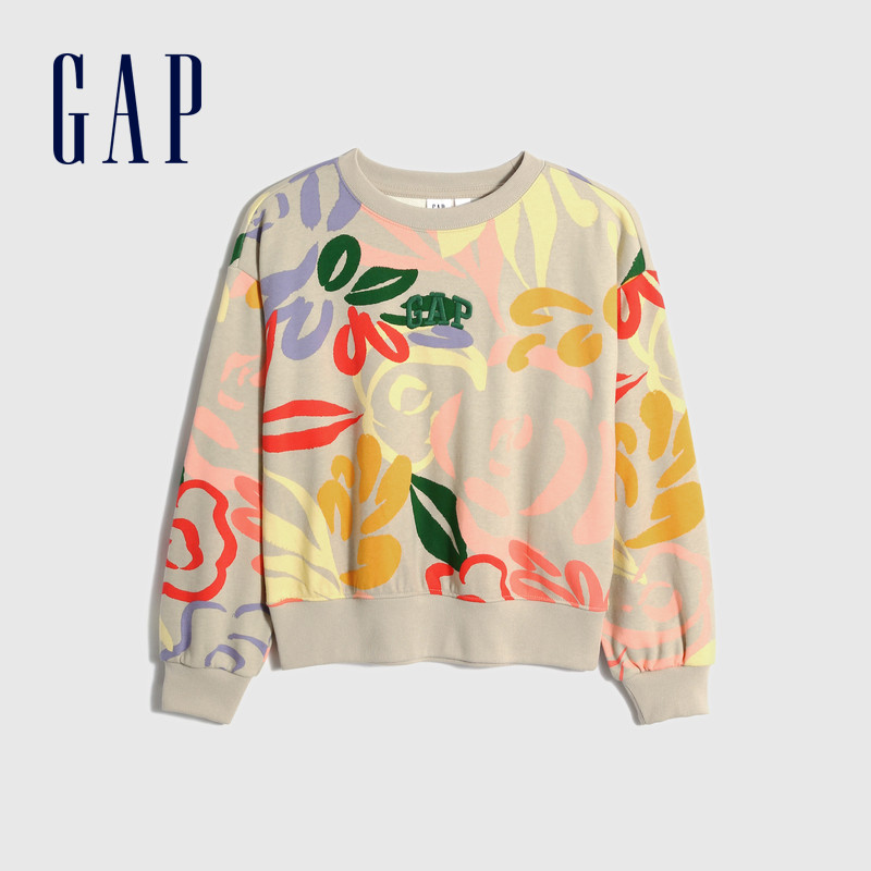 gap女童logo涂鸦印花857218卫衣 Gap卫衣/绒衫