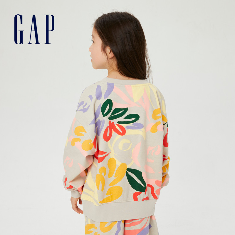 gap女童logo涂鸦印花857218卫衣 Gap卫衣/绒衫