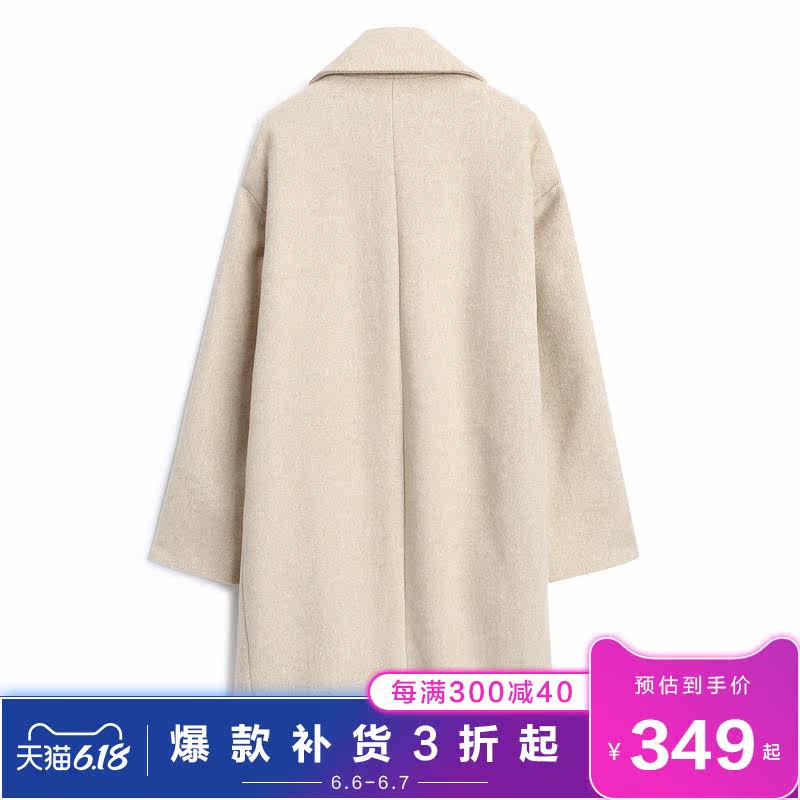 gap女装长袖493856时尚毛呢大衣 Gap毛呢外套