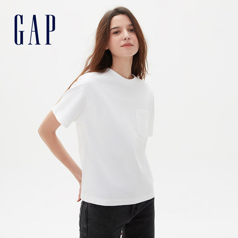 gap女装舒适落肩短袖夏季新款t恤 GapT恤