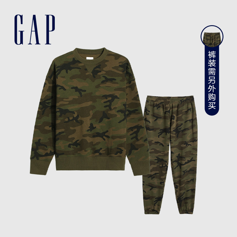 gap男女装碳素软磨圆领抓绒卫衣 Gap卫衣