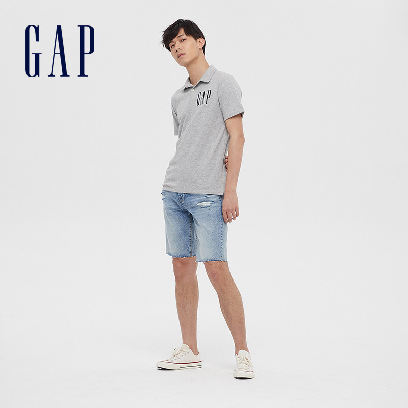 gap男装logo休闲短袖夏季polo衫 GapPolo衫