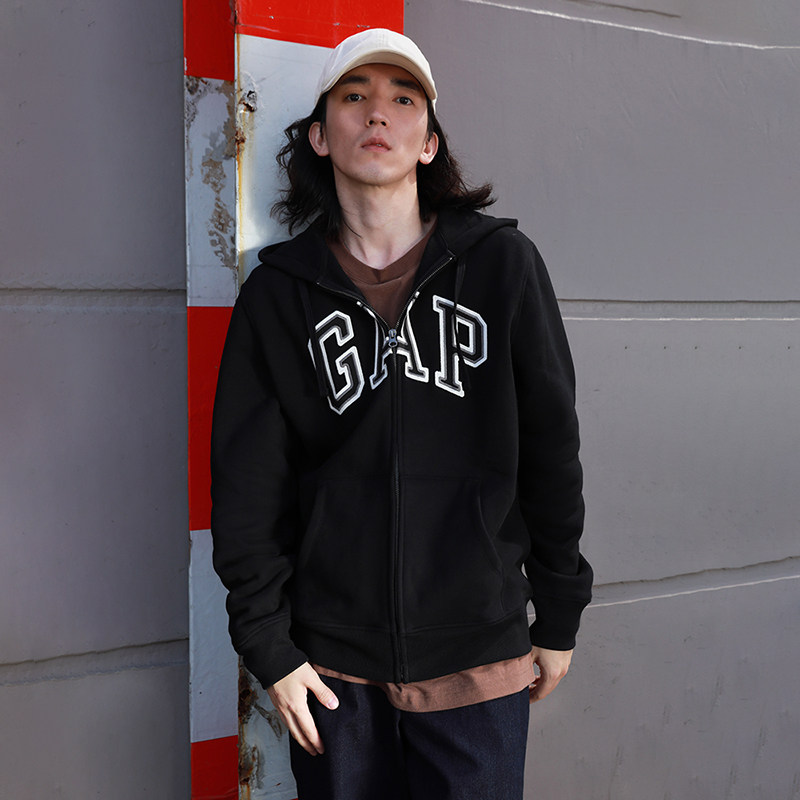 【断码优惠】gap男女装春季logo抓绒 Gap卫衣