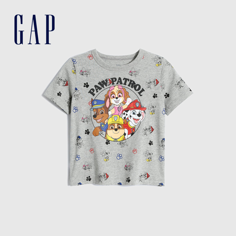 【汪汪队联名】gap男幼童纯棉打底衫 GapT恤