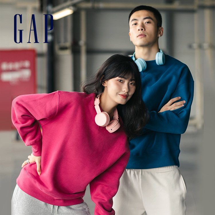 gap男女装碳素软磨圆领抓绒卫衣 Gap卫衣