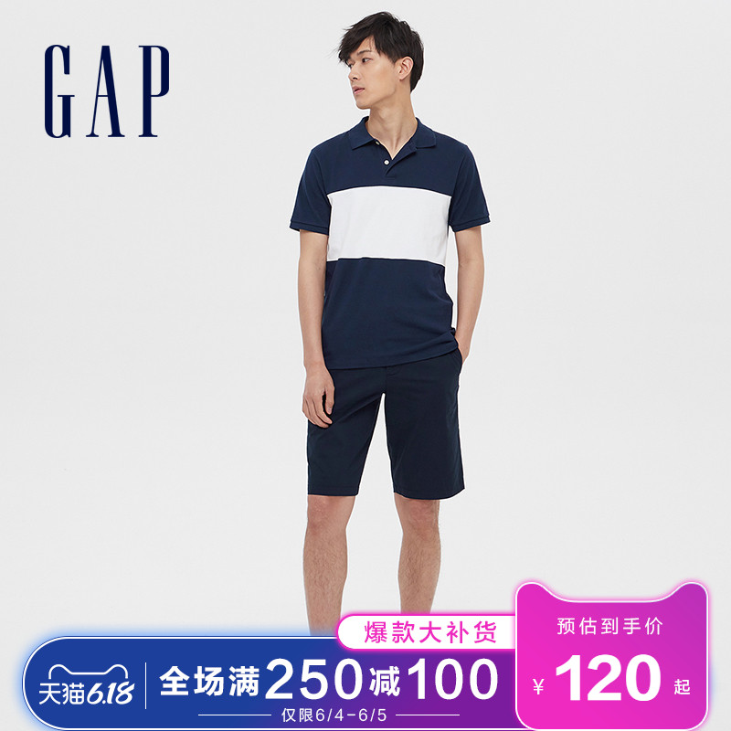 gap男装透气舒适短袖夏季polo衫 GapPolo衫