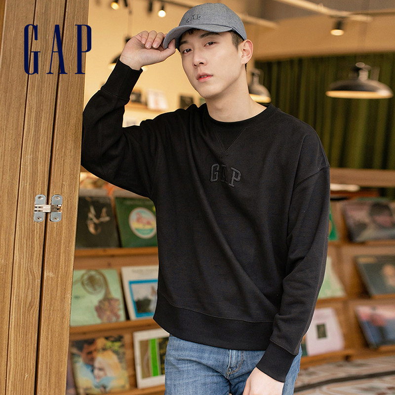 gap男女装logo法式圈织软卫衣春季 Gap卫衣