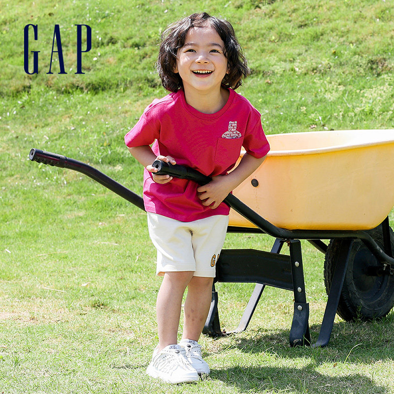【亲肤】gap男女童纯棉小熊印花t恤 GapT恤