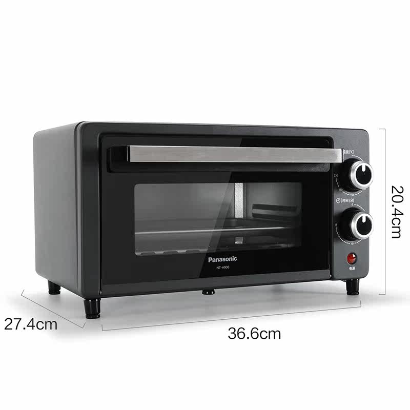 松下家用h900小型9l复古烘焙电烤箱 松下电器电烤箱