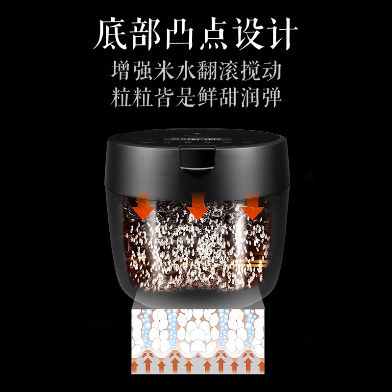 松下IH压力电饭煲日本原装进口2.9L家用小型智能电饭锅SR-CR10KSQ - 图3