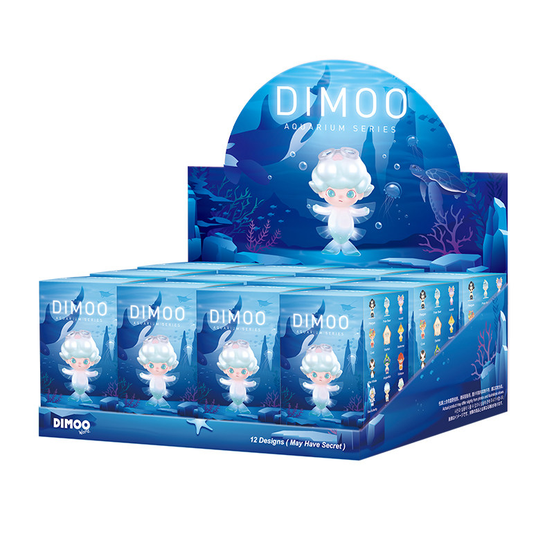 正版泡泡玛特Dimoo水族馆系列盲盒少女心公仔手办潮玩摆件礼物_虎窝淘