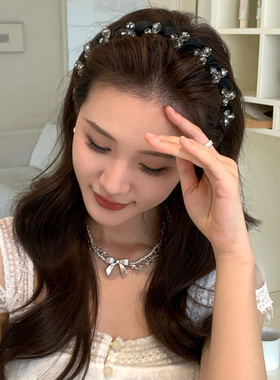 巷南晨曦纱雾发箍高级感头箍女款