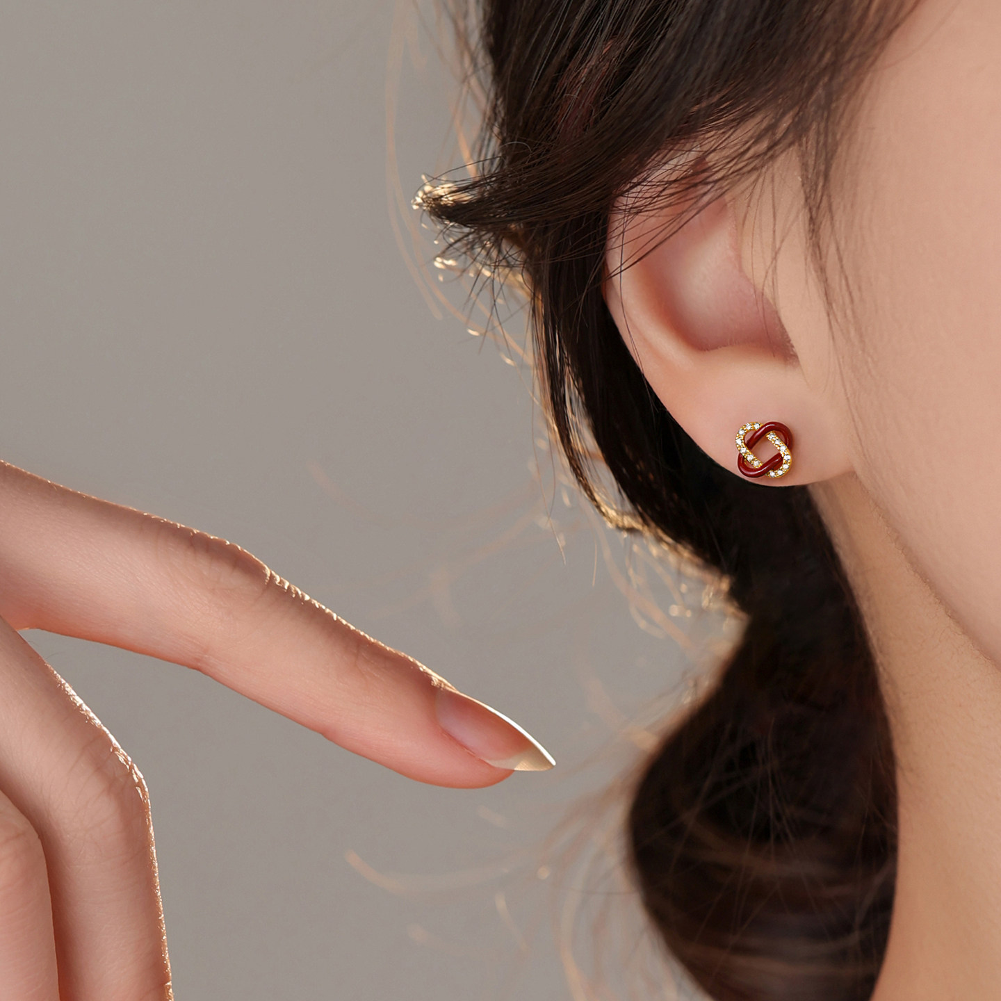 【巷南】999银同心结耳钉高级感耳环过年2026马新年女耳饰本命年,淘宝优惠券,粉丝福利购,淘宝优惠卷