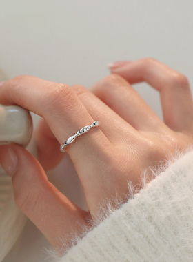 巷南999纯银年年有鱼戒指小众女