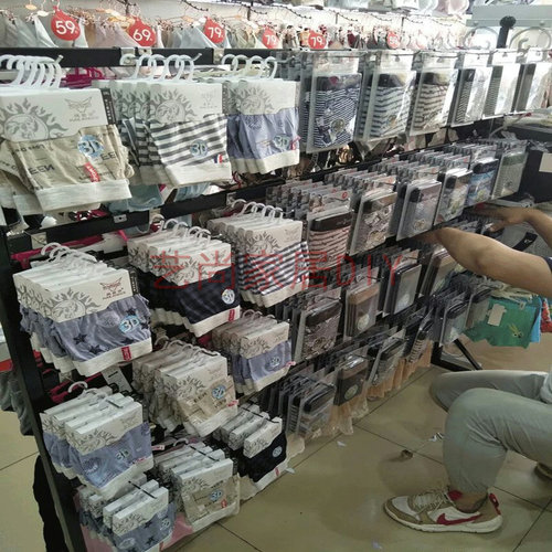 袜子架子展示架店铺手套内裤陈列中岛袜挂架饰品超市零食挂钩货架 - 图1