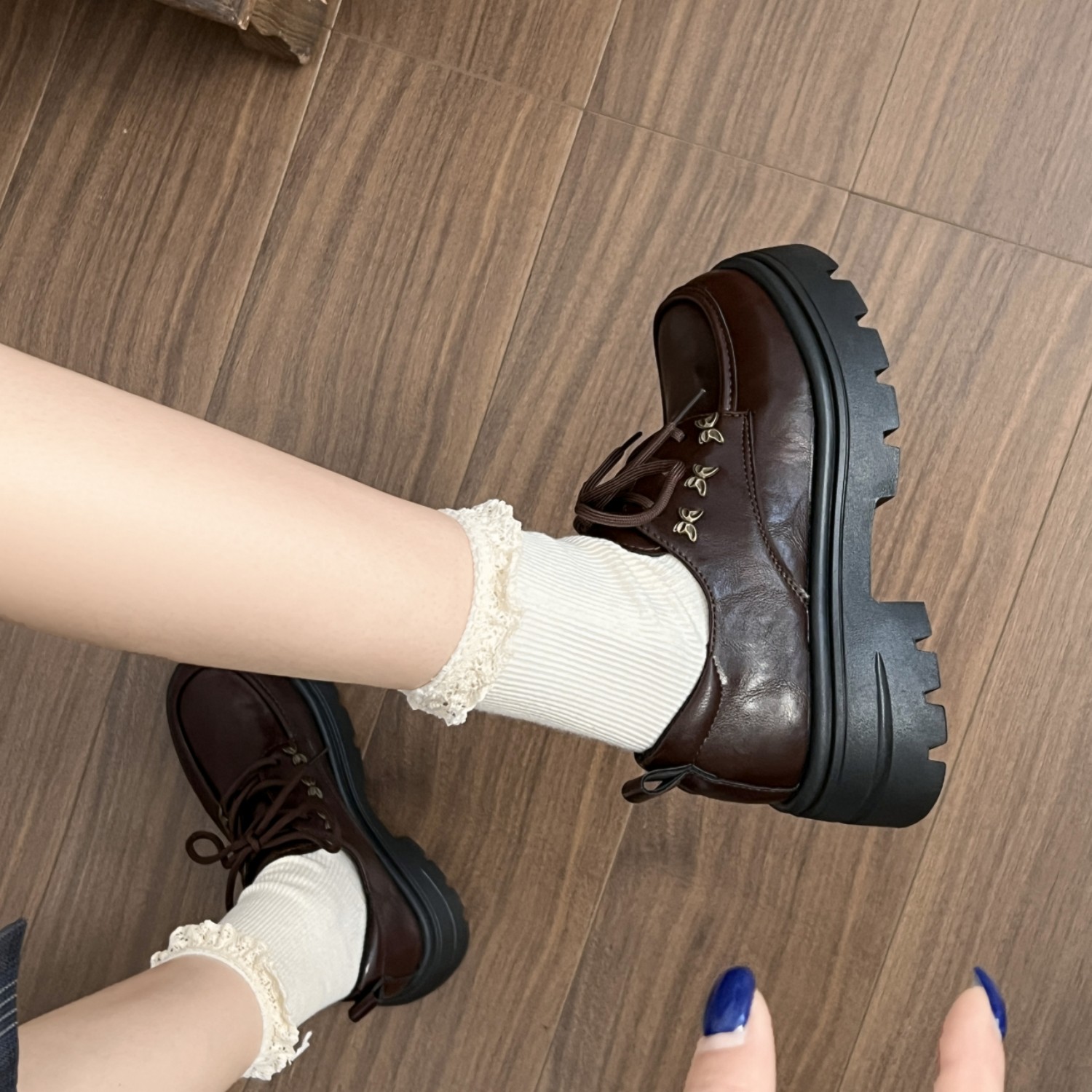 厚底英伦风小皮鞋女2025秋季新款复古jk配裙子玛丽珍鞋乐福鞋单鞋,淘宝优惠券,粉丝福利购,淘宝优惠卷