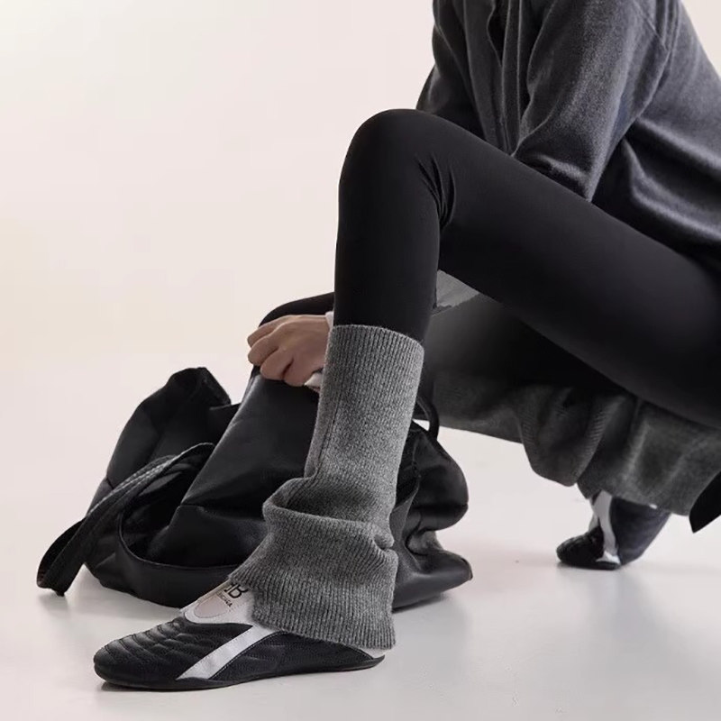 【4双装】条纹jk针织袜套黑白辣妹腿套秋冬保暖小腿堆堆袜潮脚套,淘宝优惠券,粉丝福利购,淘宝优惠卷