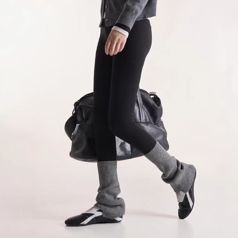 【4双装】条纹jk针织袜套黑白辣妹腿套秋冬保暖小腿堆堆袜潮脚套,淘宝优惠券,粉丝福利购,淘宝优惠卷