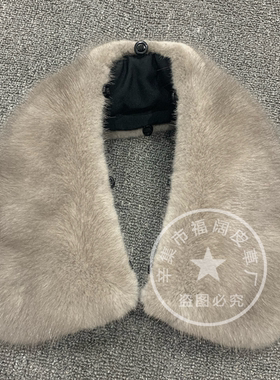 冬季保暖真毛毛领子单卖男水貂毛领子皮草领子