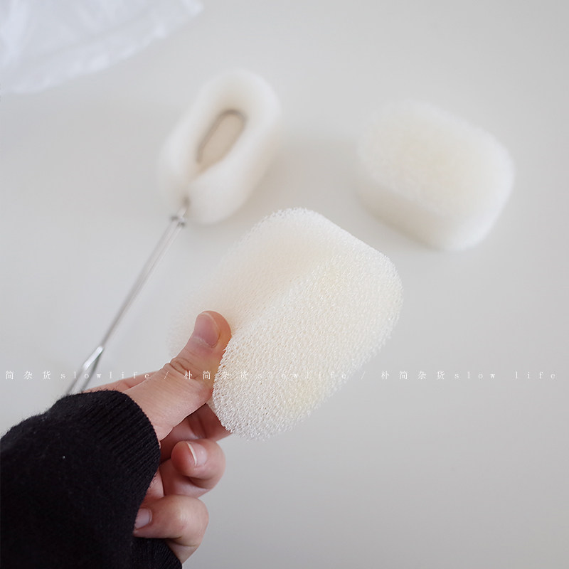 朴简 日式可替换海绵杯刷 玻璃杯清洁刷子海绵刷奶瓶刷 8223,淘宝优惠券,粉丝福利购,淘宝优惠卷