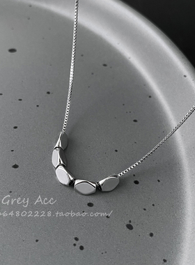 极简碎银子轻奢小众项链