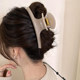 French high-end oversized curved acrylic hairpin