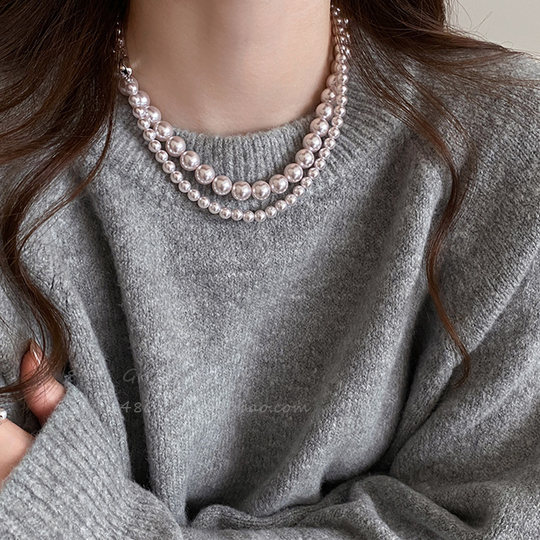 Ожерелье с жемчугом Манта Роуз Шицзя