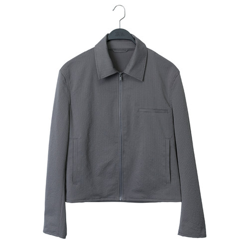 春季新品ZA男装泡泡纱夹克男士简约薄款短外套 7380556 801 - 图3