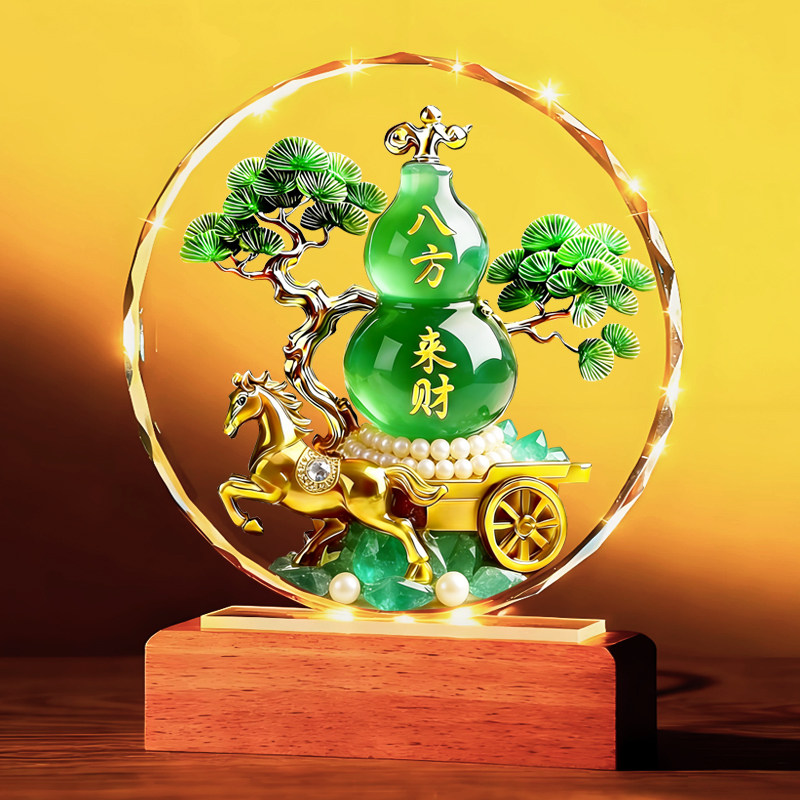 八方来财葫芦福禄马上来财摆件客厅玄关办公室电视柜书房桌面摆台,淘宝优惠券,粉丝福利购,淘宝优惠卷
