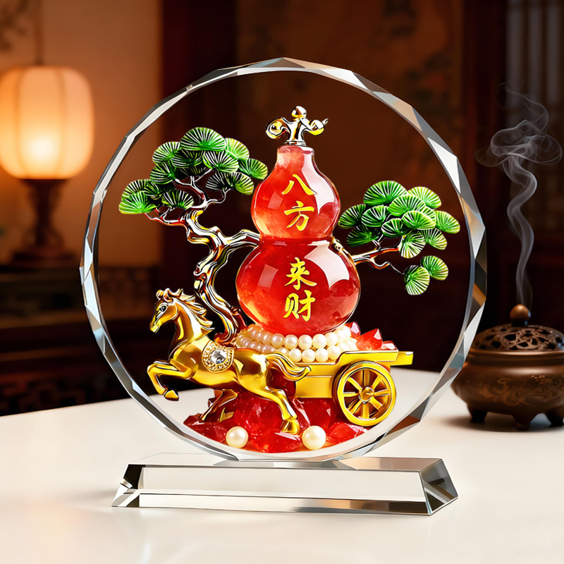 八方来财葫芦福禄马上来财摆件客厅玄关办公室电视柜书房桌面摆台,淘宝优惠券,粉丝福利购,淘宝优惠卷