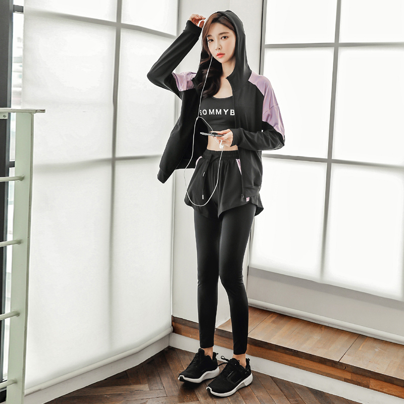 瑜伽服套装女2024新款秋季专业健身房跑步速干衣网红长袖运动衣服