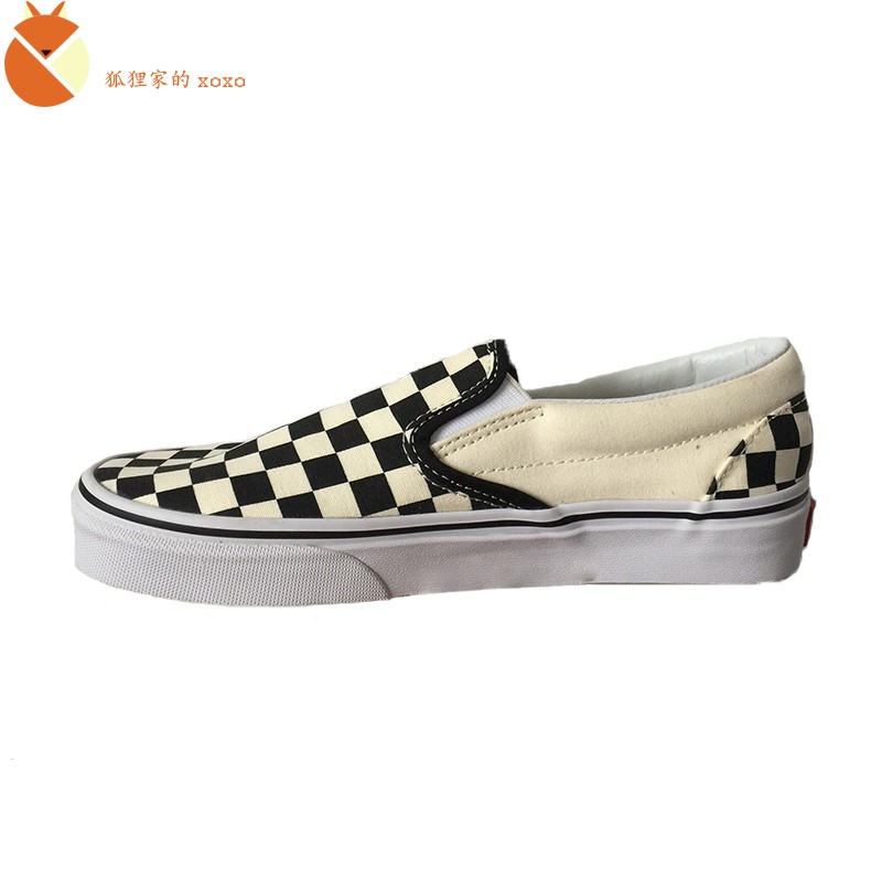 Vans Slip on范斯黑白棋盘格子一脚蹬男女情侣懒人鞋 VN0EYEBWW - 图3