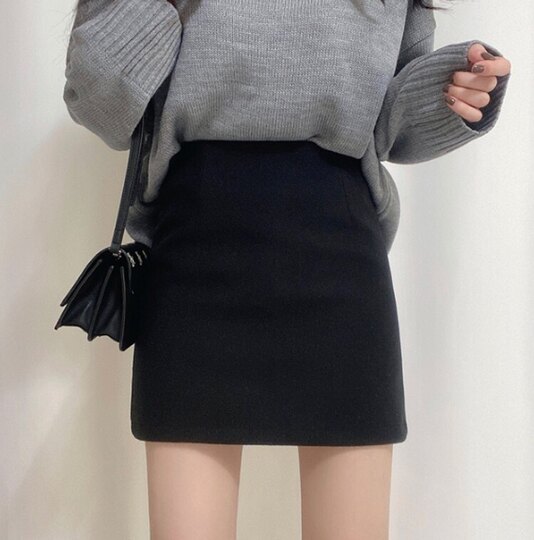 Woolen skirt 2025 new style with sweater
