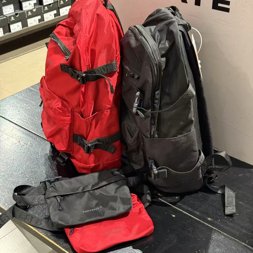 正品CONVERSE匡威男女可拆腰包简约双肩旅行包书包UA5752-F97-023 - 图1