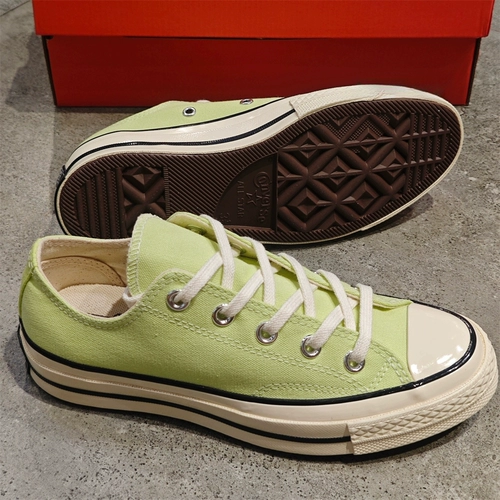 Converse, «Green Apple», конверсы для отдыха, низкие тканевые туфли