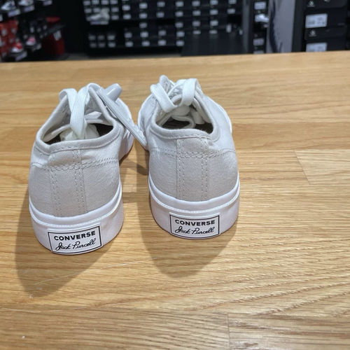 CONVERSE JACK PURCELL 匡威浅灰色开口笑 低帮休闲帆布鞋A11965C - 图1