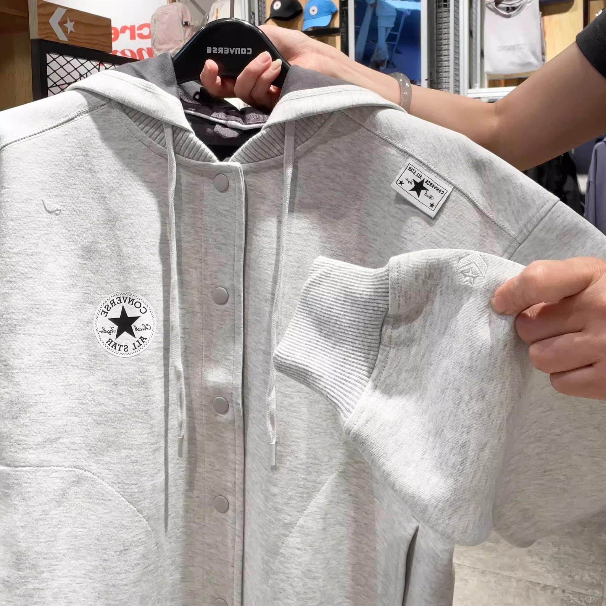 正品Converse匡威男女可拆卸帽子棒球服运动外套10027963-A01-A02,淘宝优惠券,粉丝福利购,淘宝优惠卷